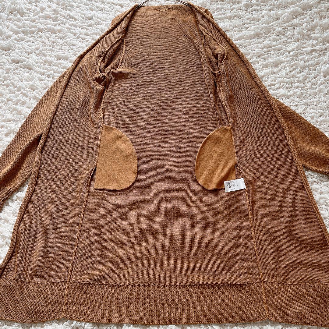 極美品 Deuxieme Classe ロングニットカーディガンコットン