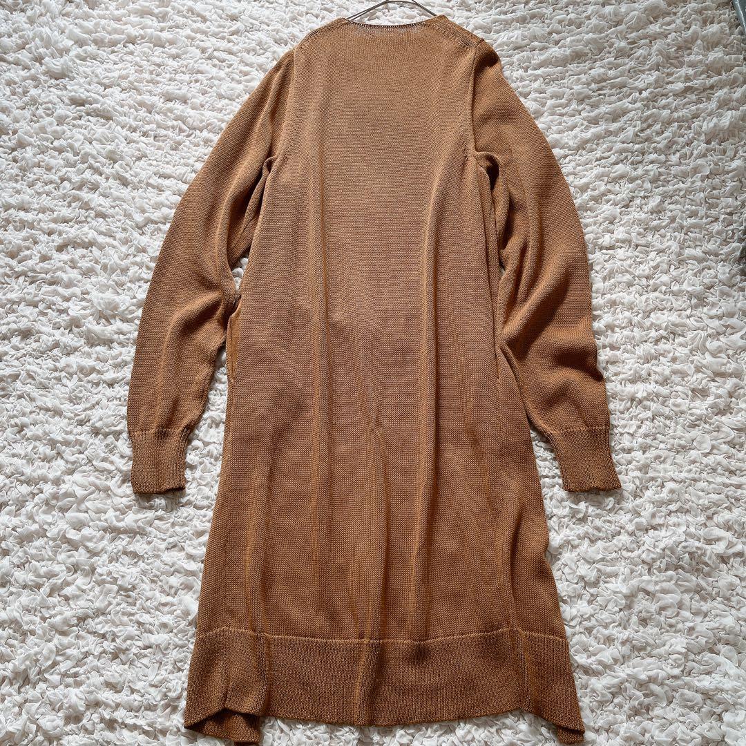 極美品 Deuxieme Classe ロングニットカーディガンコットン