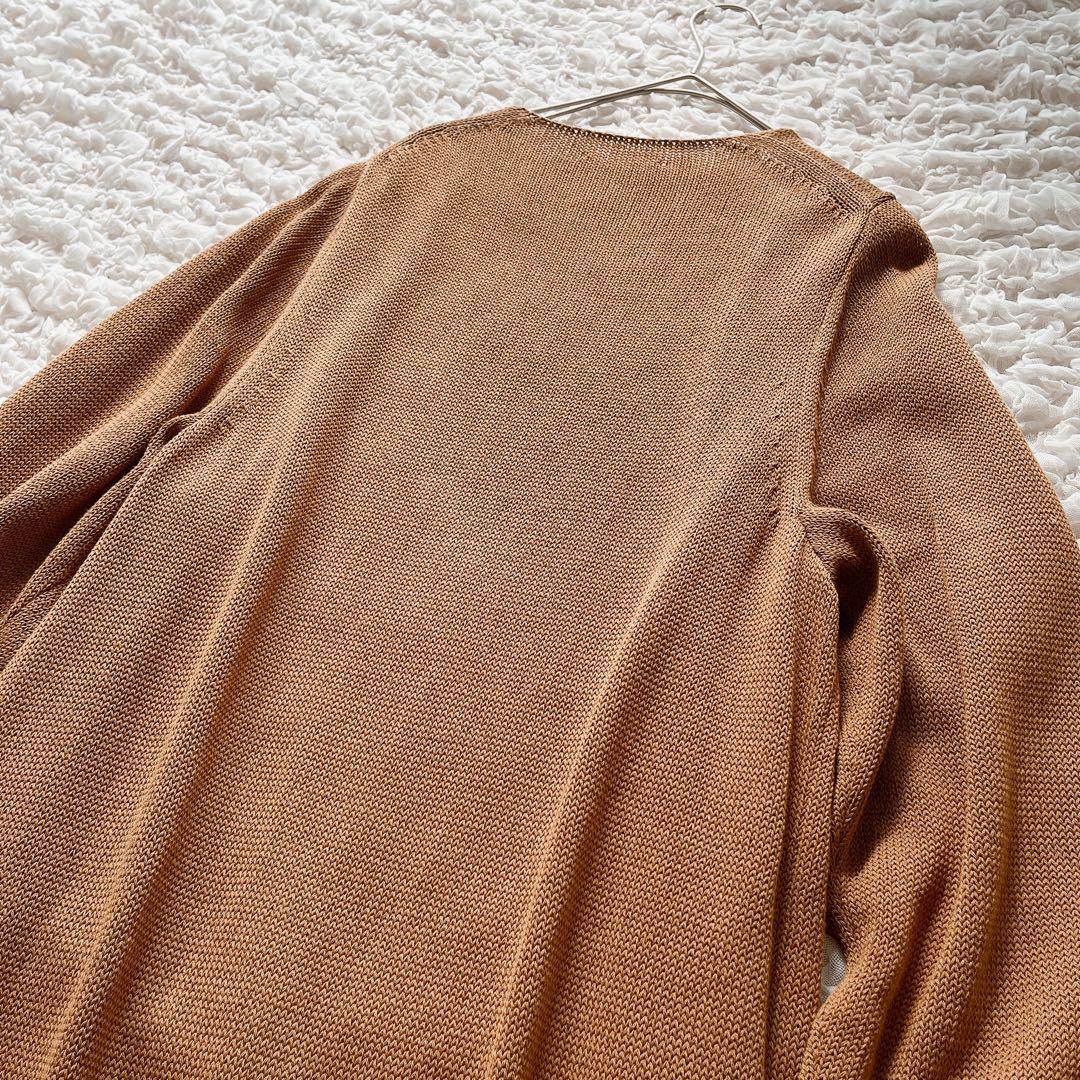 極美品 Deuxieme Classe ロングニットカーディガンコットン