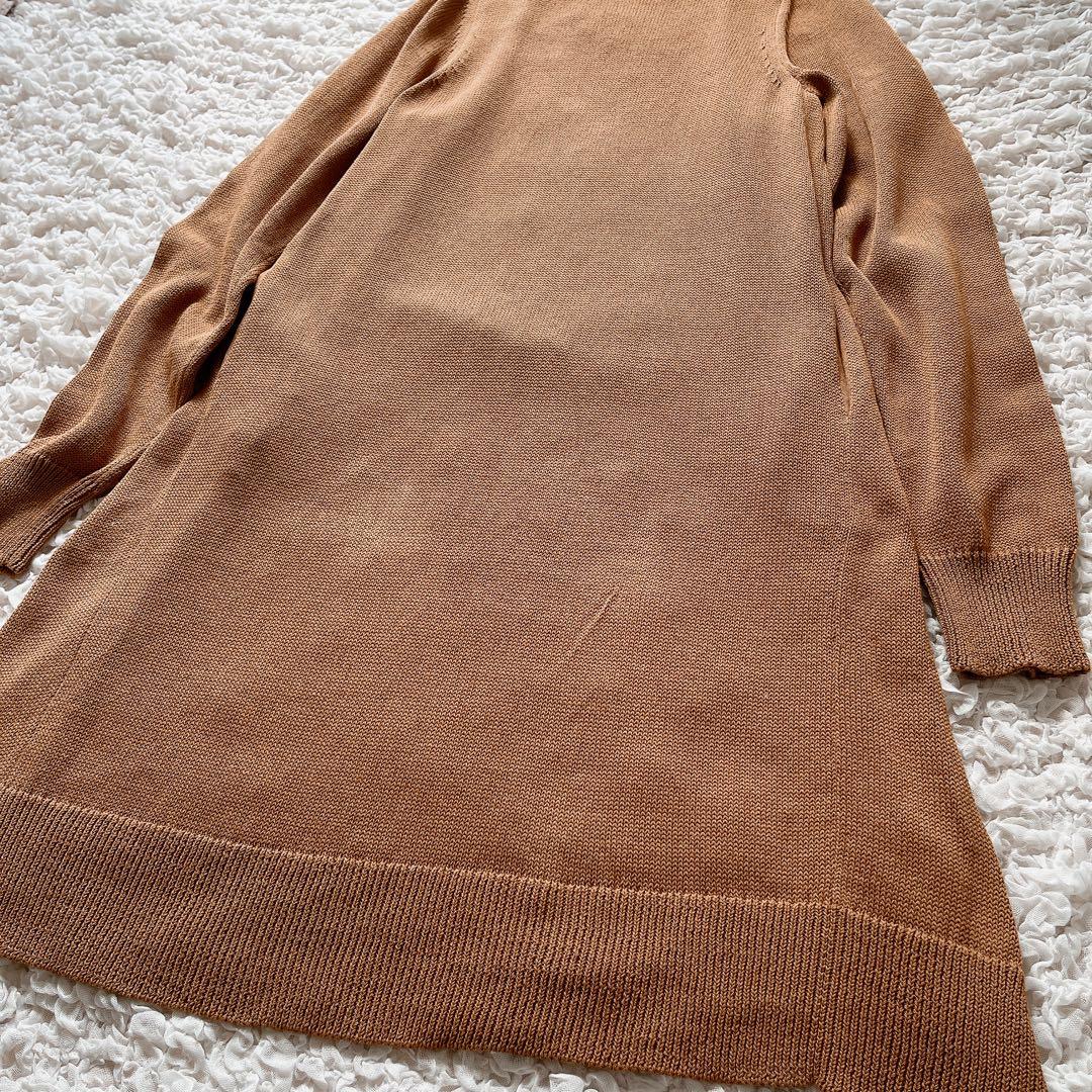 極美品 Deuxieme Classe ロングニットカーディガンコットン