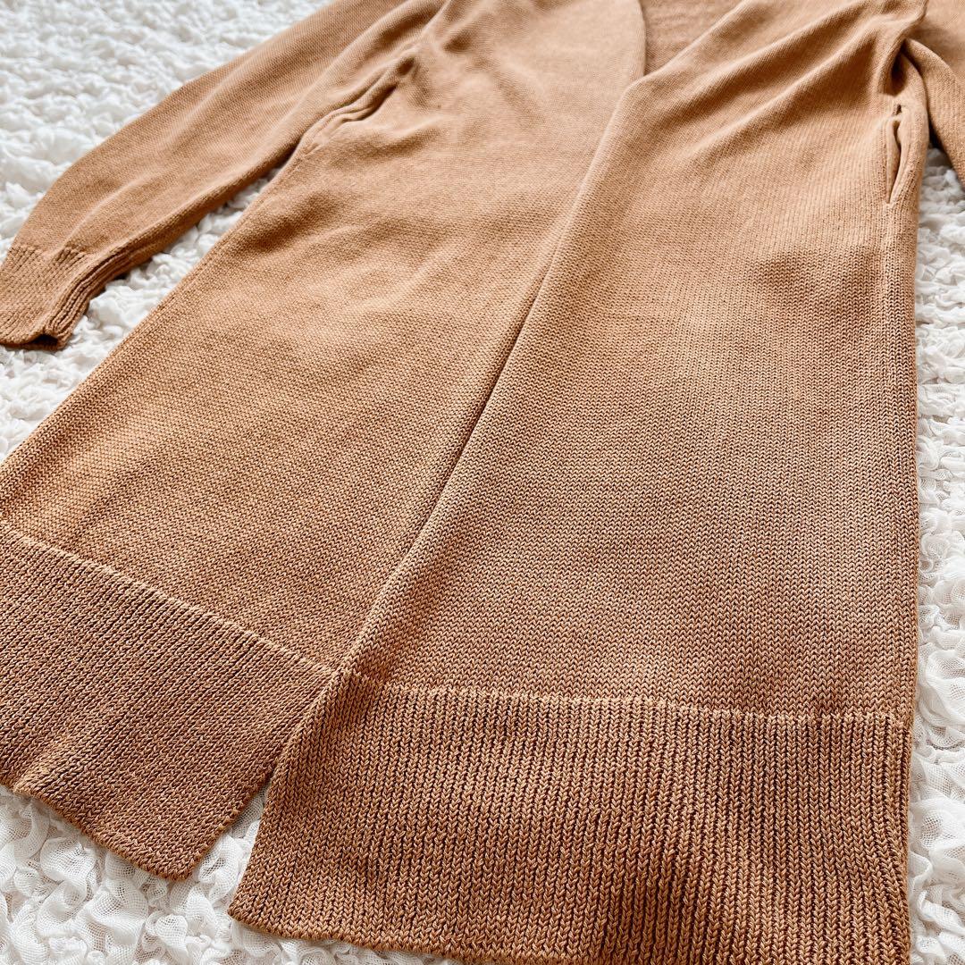 極美品 Deuxieme Classe ロングニットカーディガンコットン