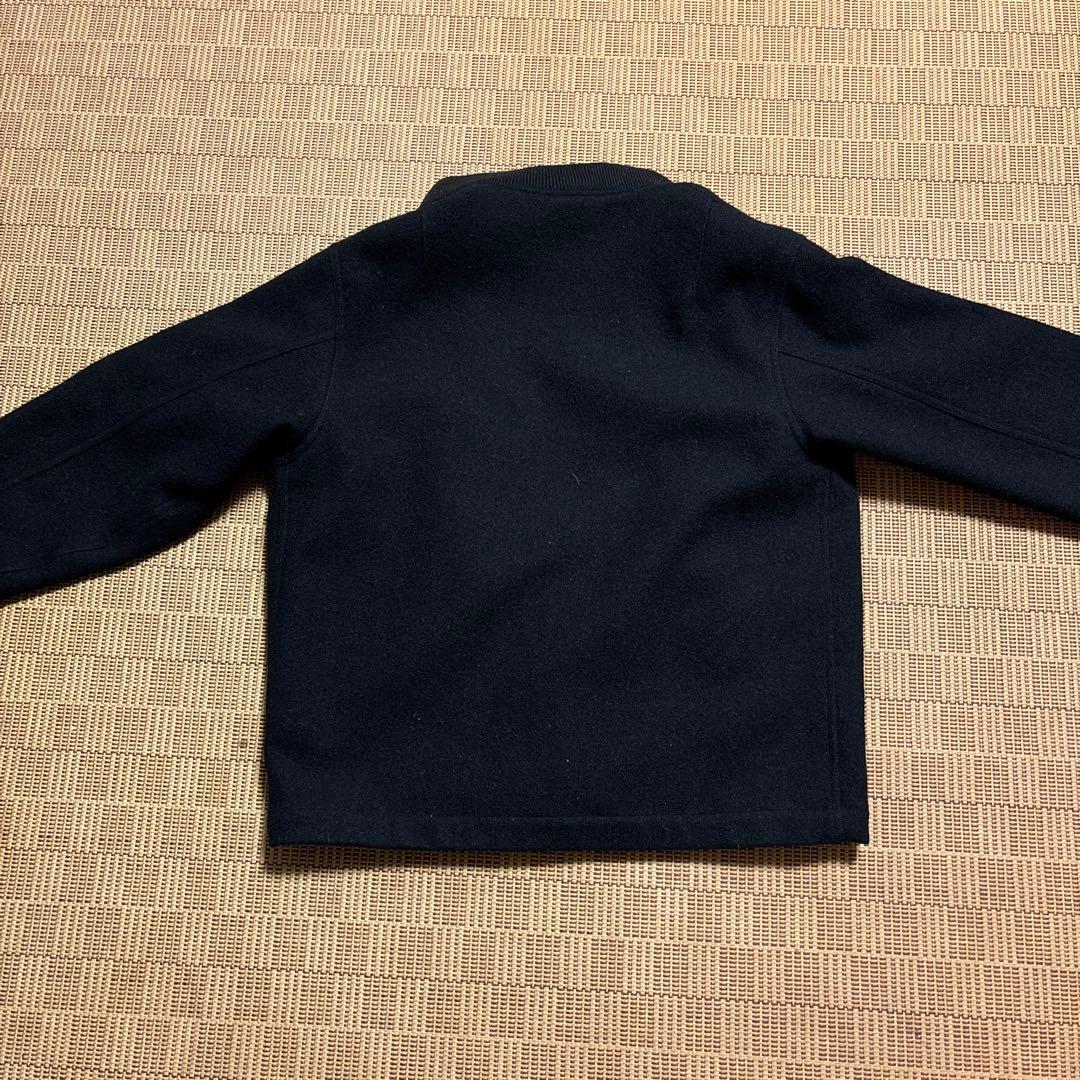 RADIALL刺繍ロゴ付きウールボンバージャケット　ブラック　M