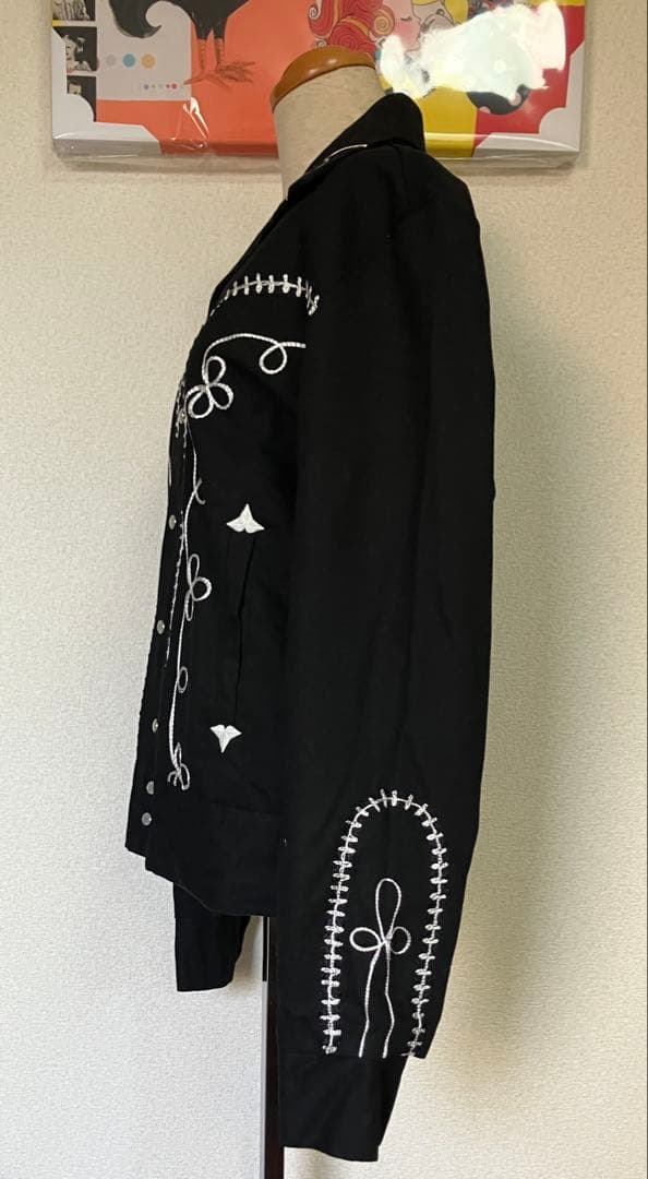 Rockmount Ranch Wear 刺繍入りブラックジャケット ロカビリー