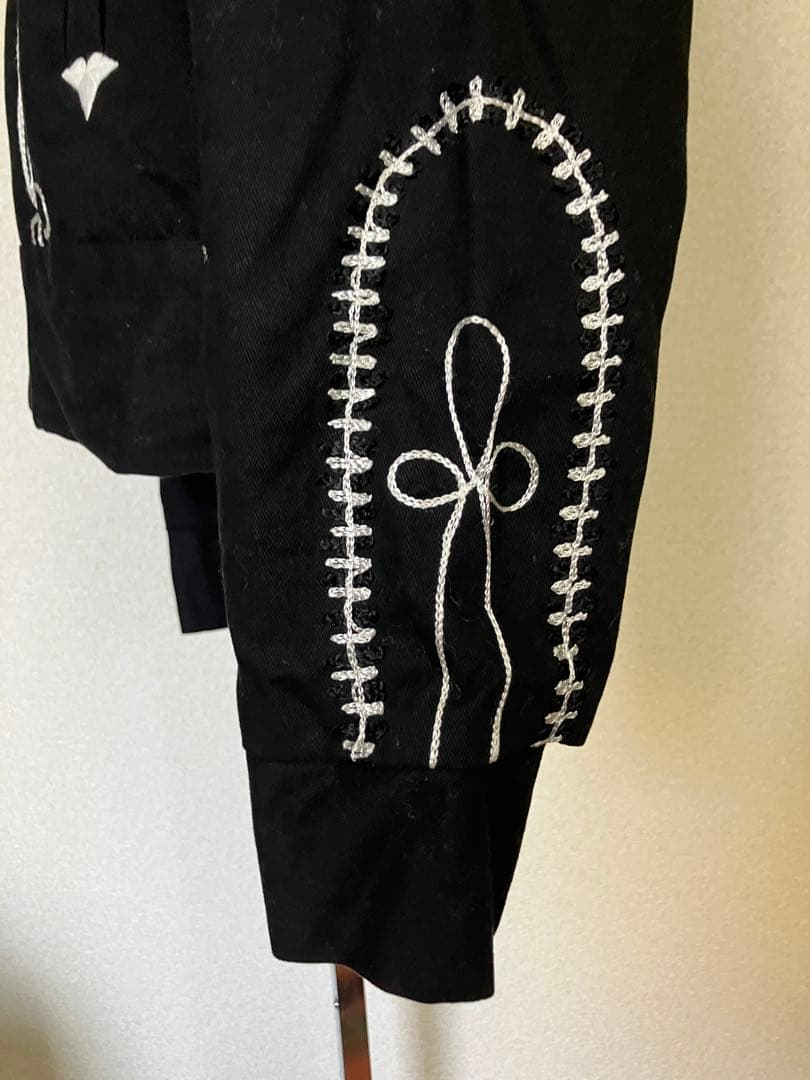 Rockmount Ranch Wear 刺繍入りブラックジャケット ロカビリー