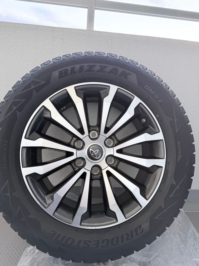 プラド純正ホイール19インチ　ブリヂストンDM-V2 265/55R19