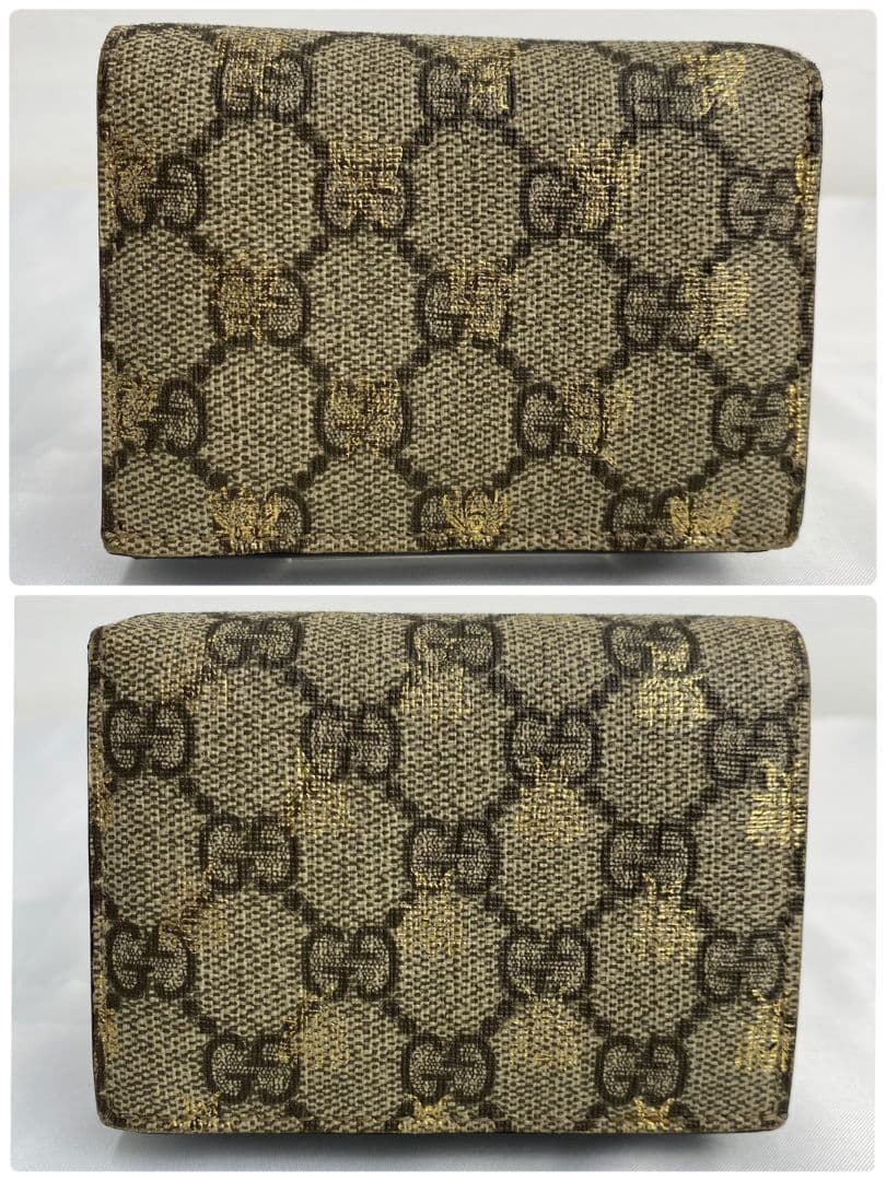 GUCCI グッチ 二つ折り財布 GG 蜂 スプリーム