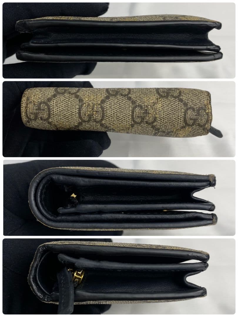 GUCCI グッチ 二つ折り財布 GG 蜂 スプリーム