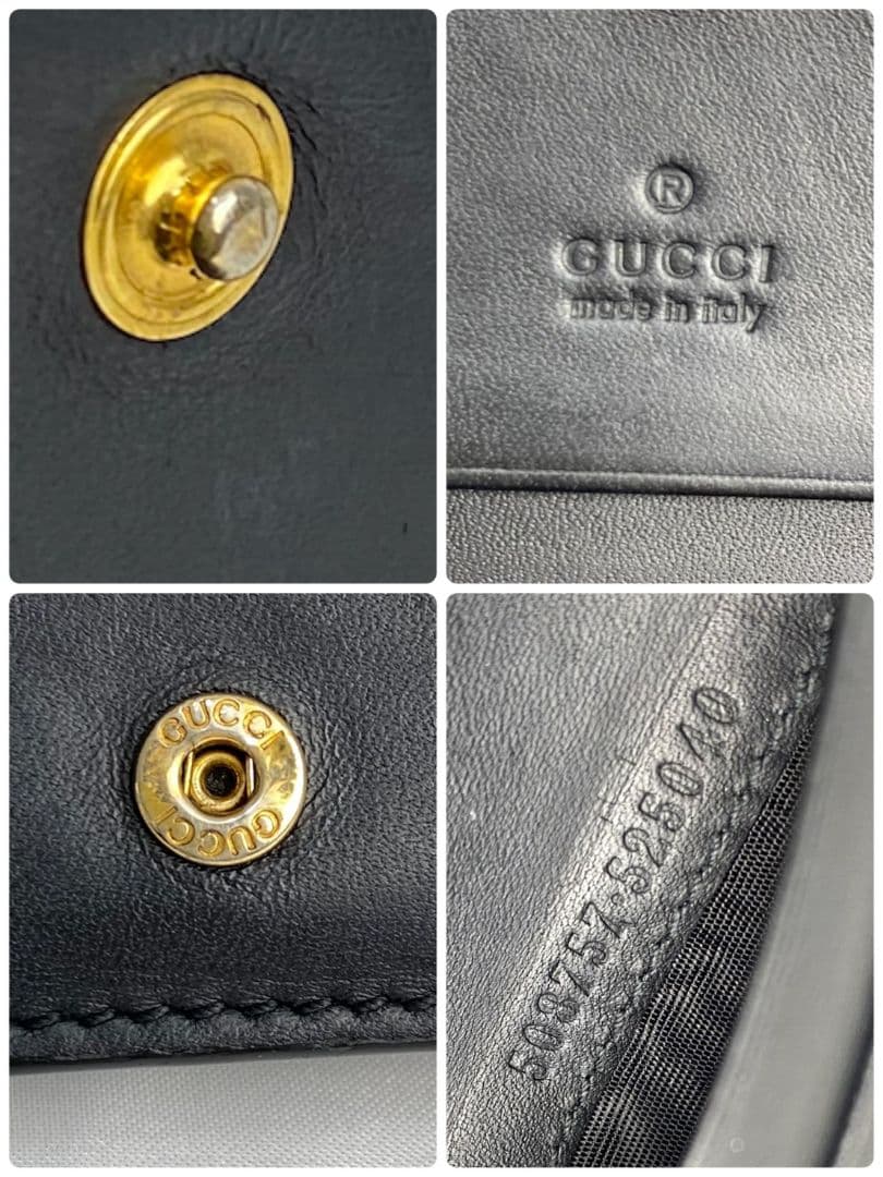GUCCI グッチ 二つ折り財布 GG 蜂 スプリーム