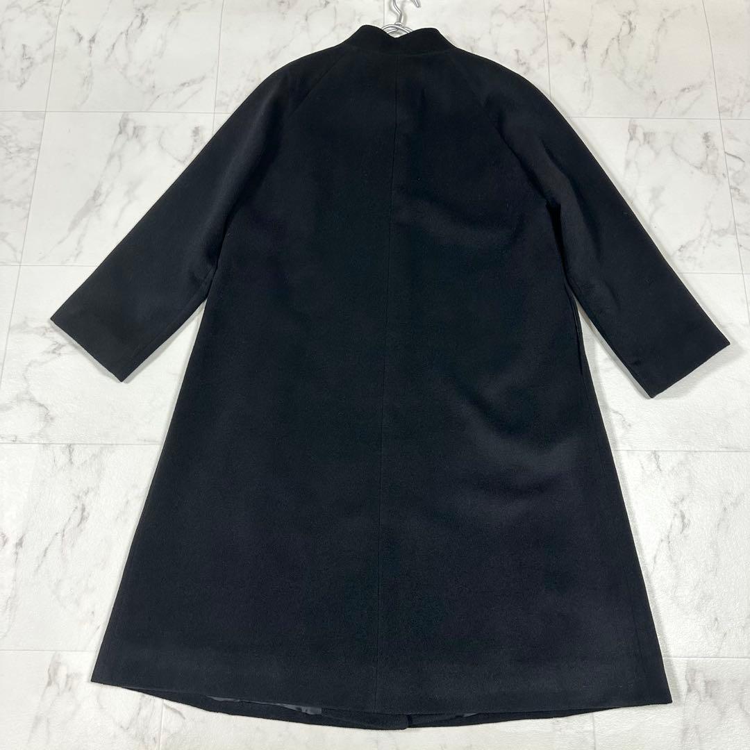 【美品】24年モデル　Leilian カシミヤハイネックコート　深喜毛織　XL