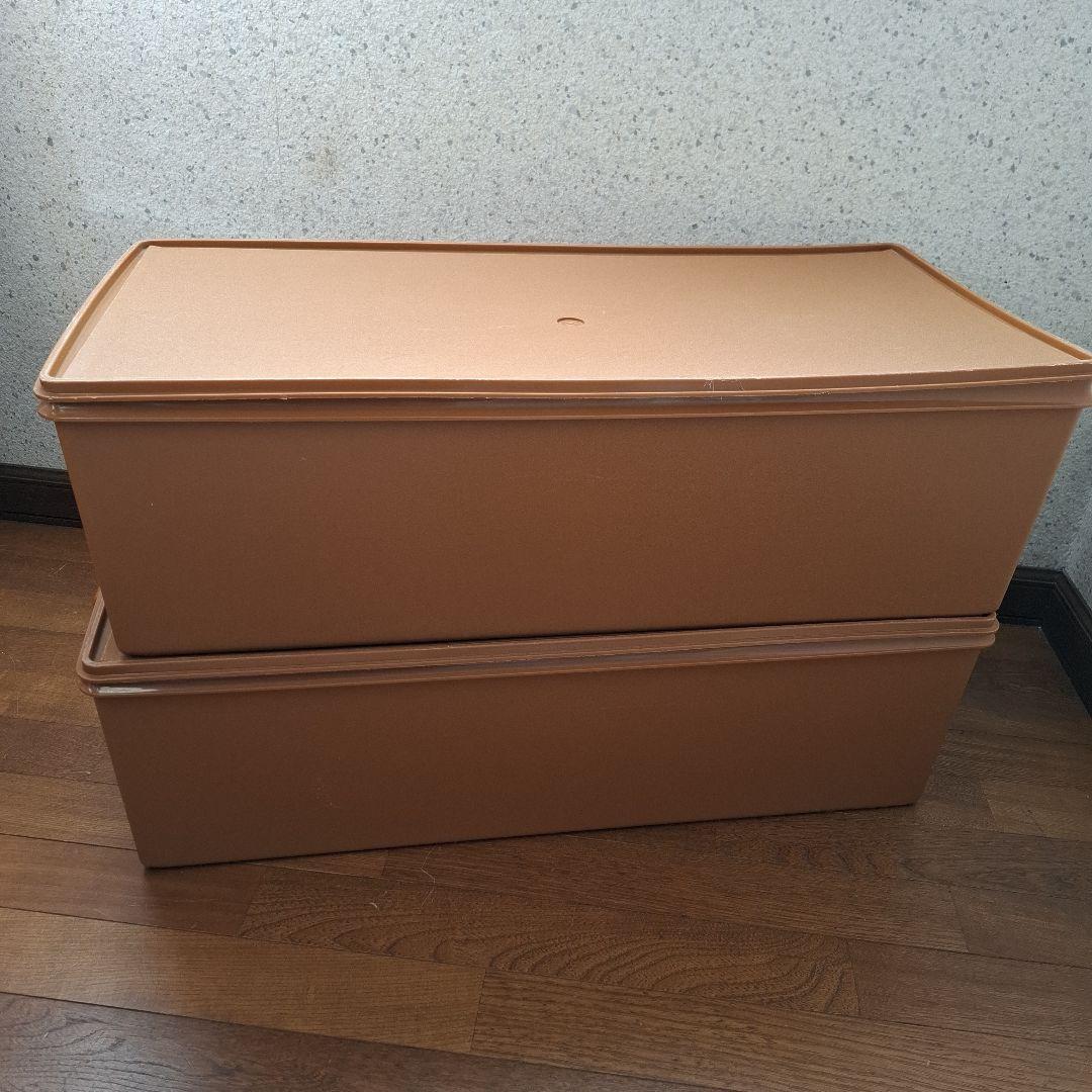 mkjt　色違い2個セット 　タッパーウェアー　ロングスーパーケース