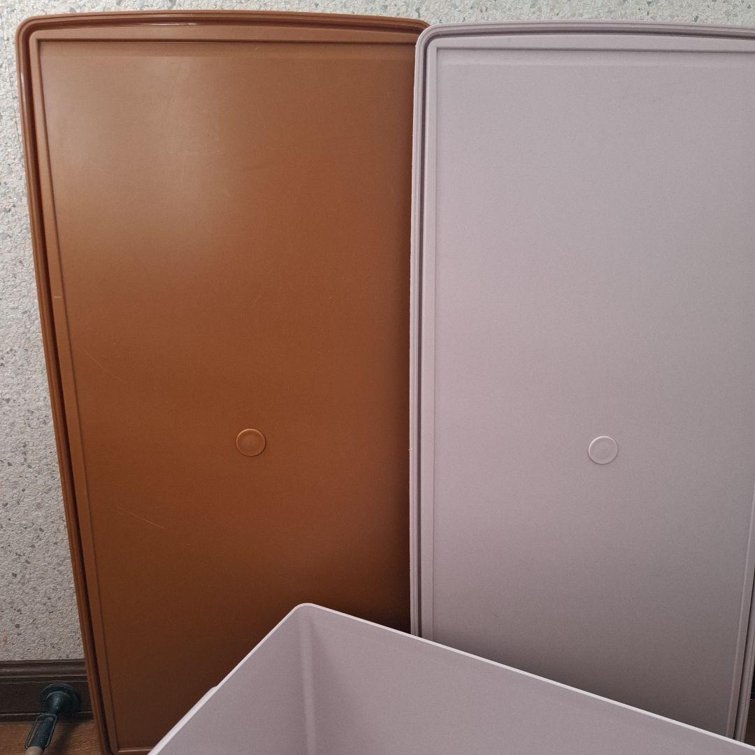 mkjt　色違い2個セット 　タッパーウェアー　ロングスーパーケース