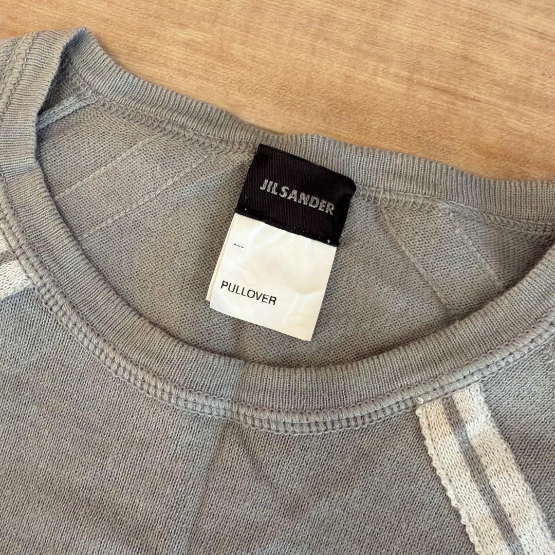 美品【JIL SANDER】ライトグレー/Tシャツ