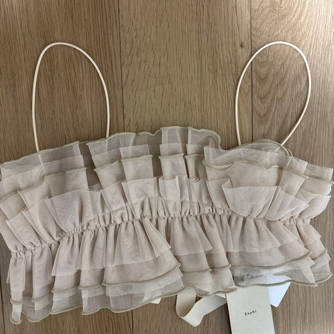 新品　Eaphi nuance tulle bustier