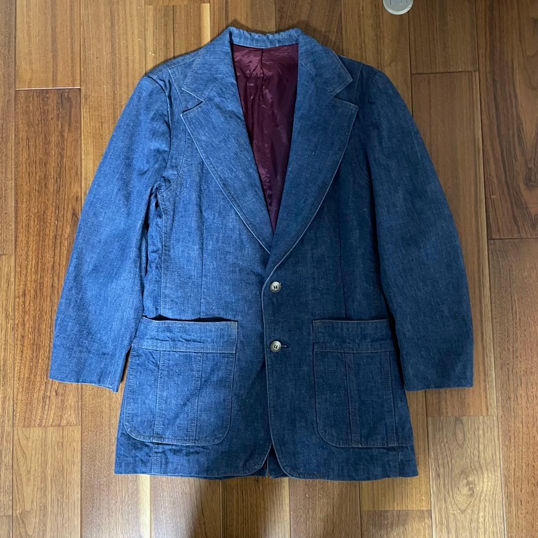 70s USA製 Lee Set デニム テーラードジャケット38