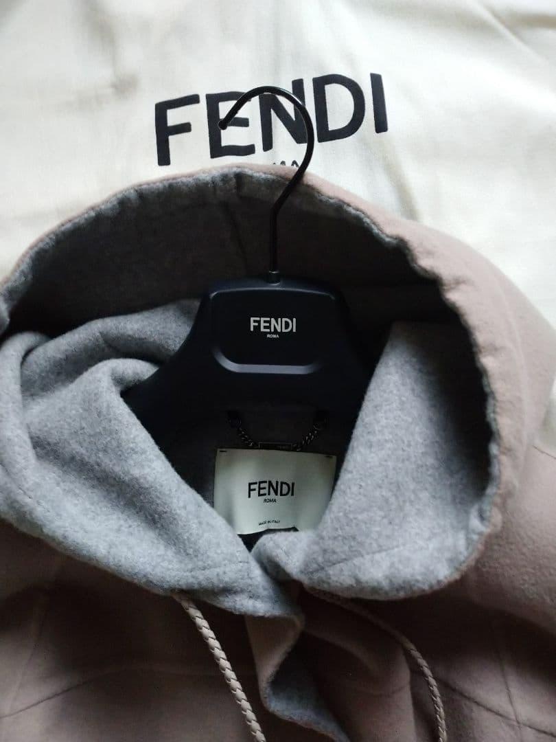 美品 フェンディ ミンクファー付コート36