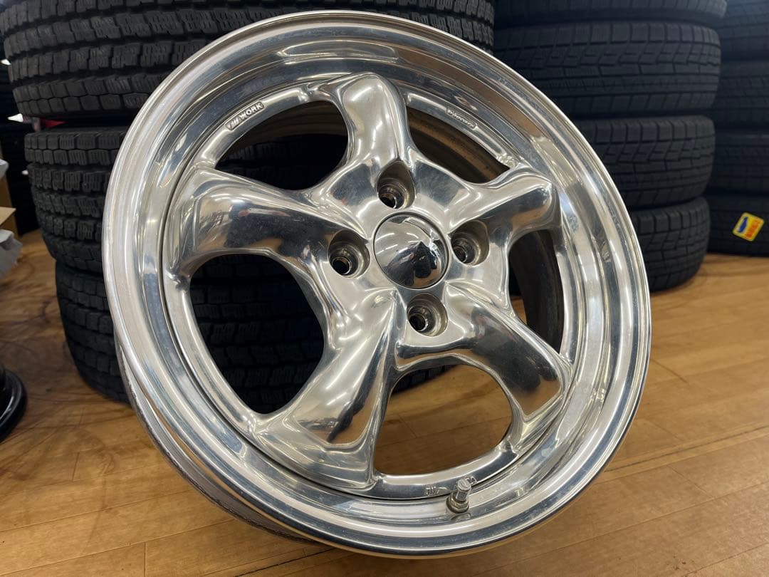 【現品限り】ワーク グッカーズ 中古アルミホイール 15インチ4本セット軽自動車