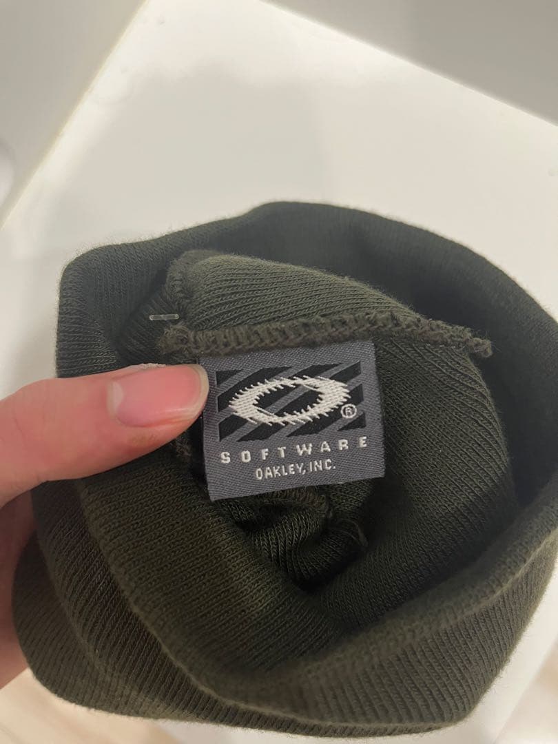 oakley 90s 00s ビーニー　usa製 デッドストック　モスグリーン