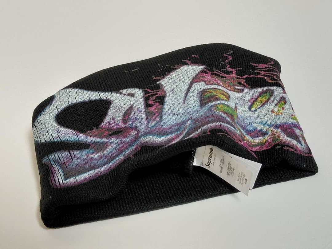 【新品・未着用】Supreme　Tag　Beanie　FW25　\"Black\"