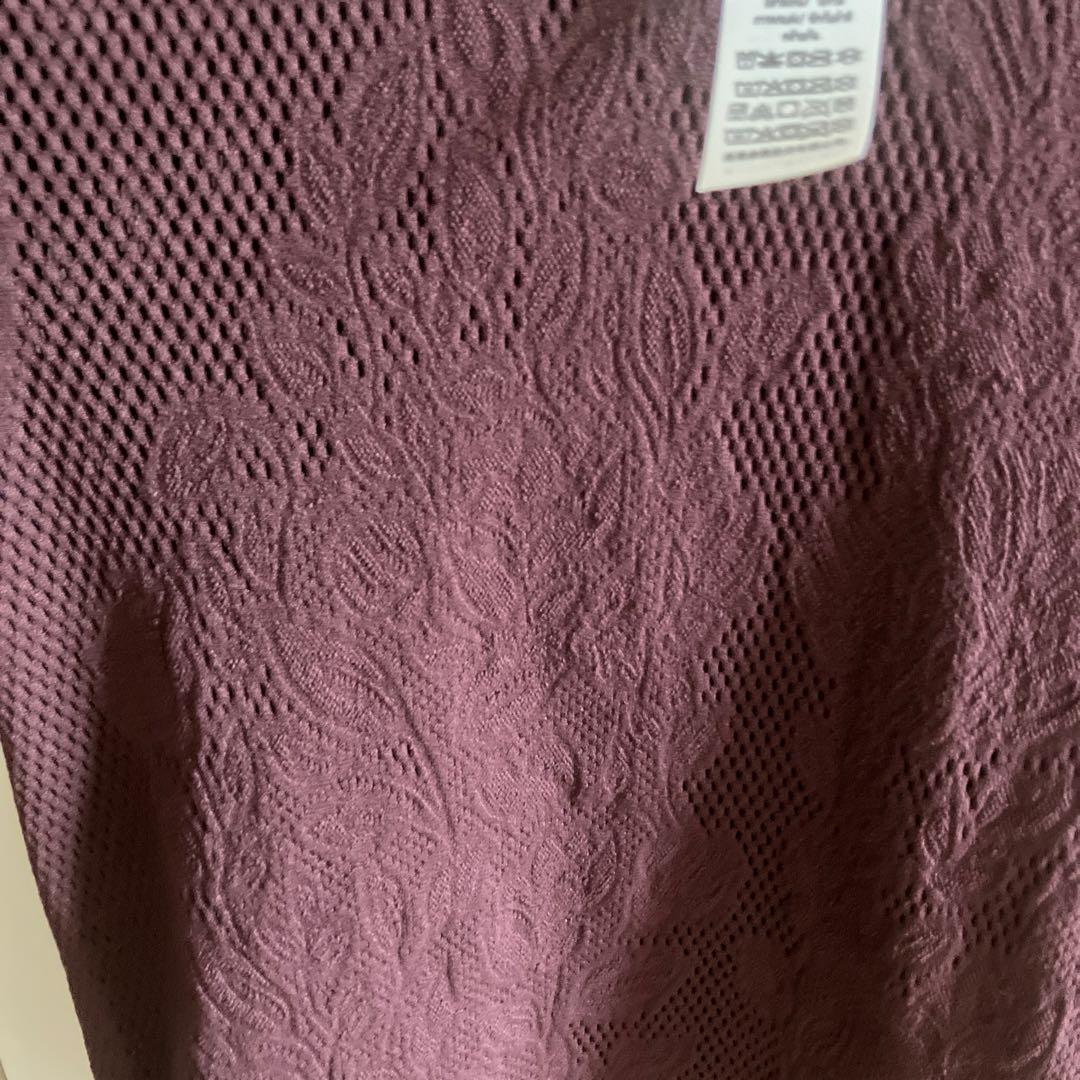 新品タグ付きRevealKnit フローラル長袖シャツ