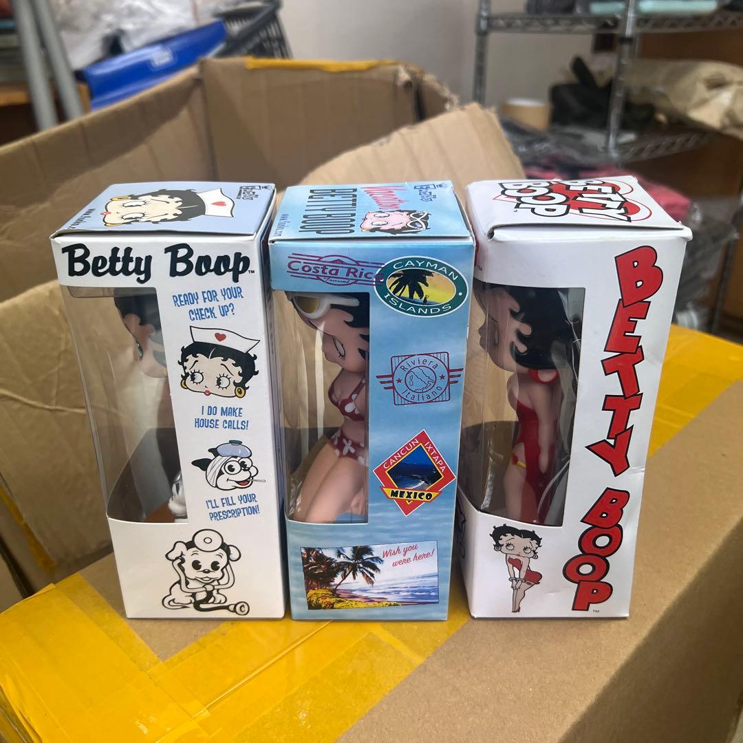 Wacky Wobbler Betty Boop フィギュア 3点セット