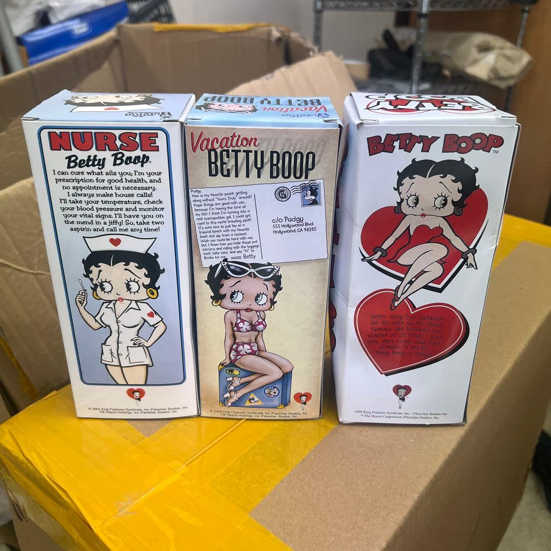 Wacky Wobbler Betty Boop フィギュア 3点セット