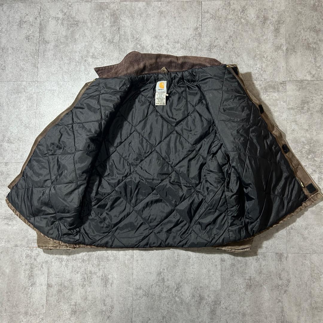 00s USA製 ダークブラウン カーハート トラディショナルジャケット ダック