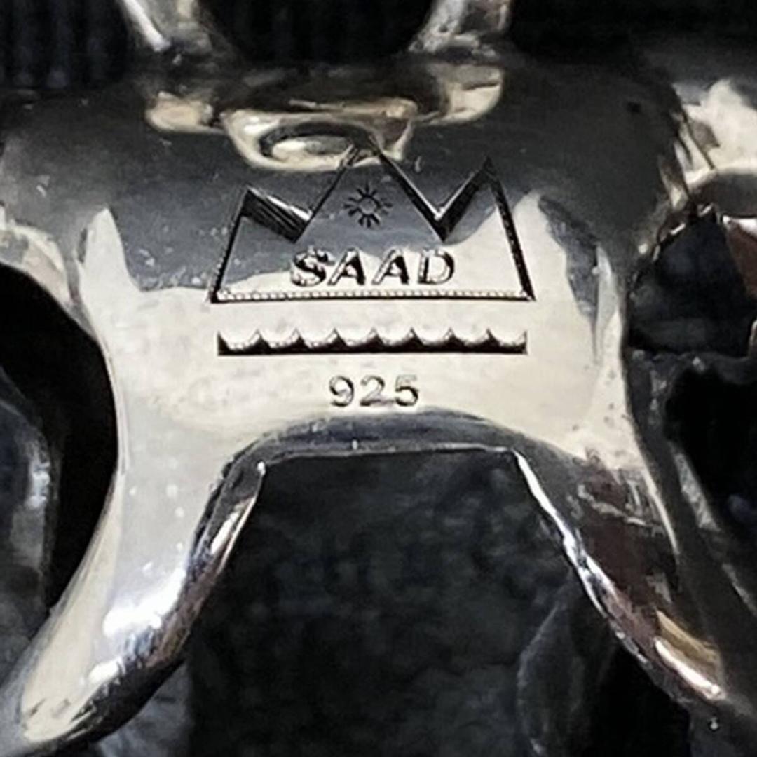 美品 SAAD シルバー サンシンボル アラベスク バッファロースカルペンダント