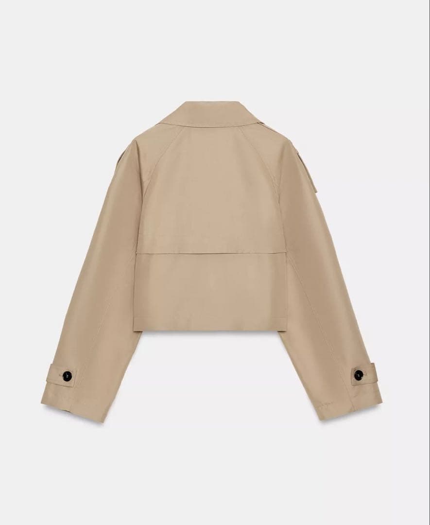 ZARA ショート丈ダブルブレストジャケットトレンチコートxs 【新品・未使用】