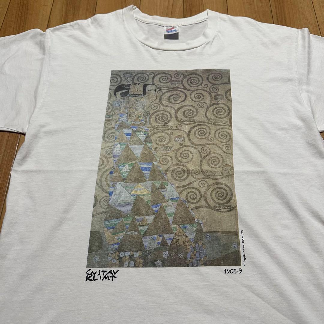 90s グスタフ クリムト 期待 tシャツ