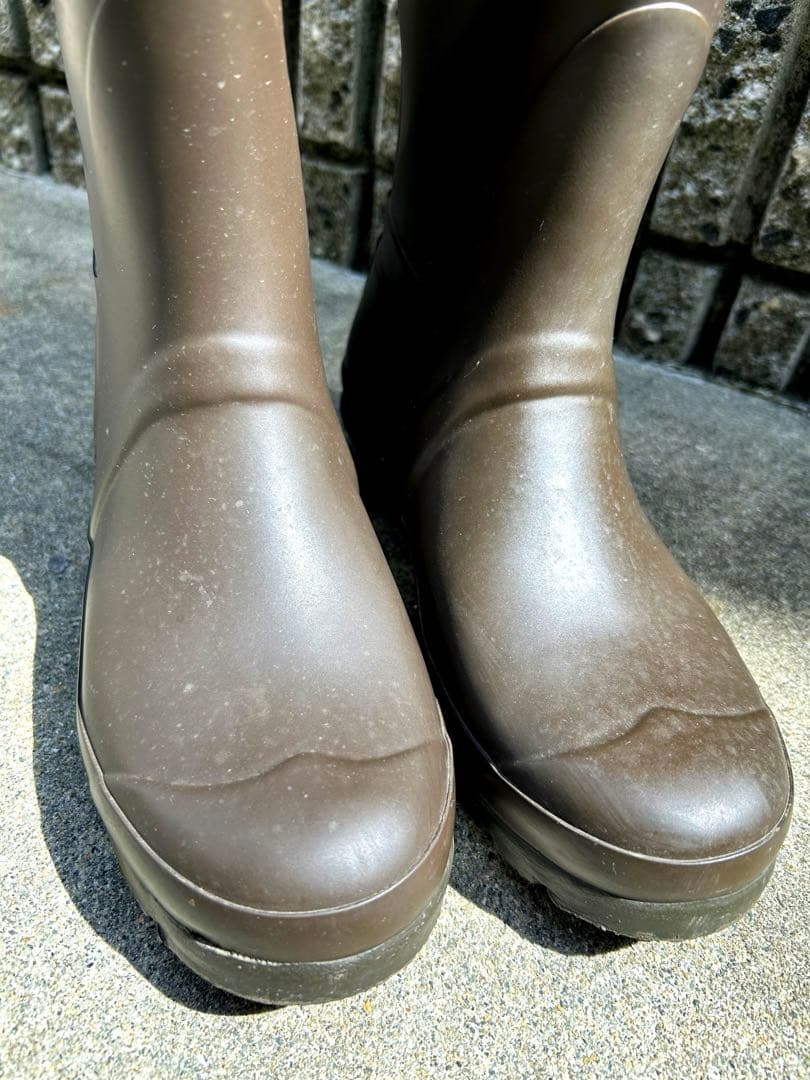 HUNTER ブラウン 長靴 バックル付き