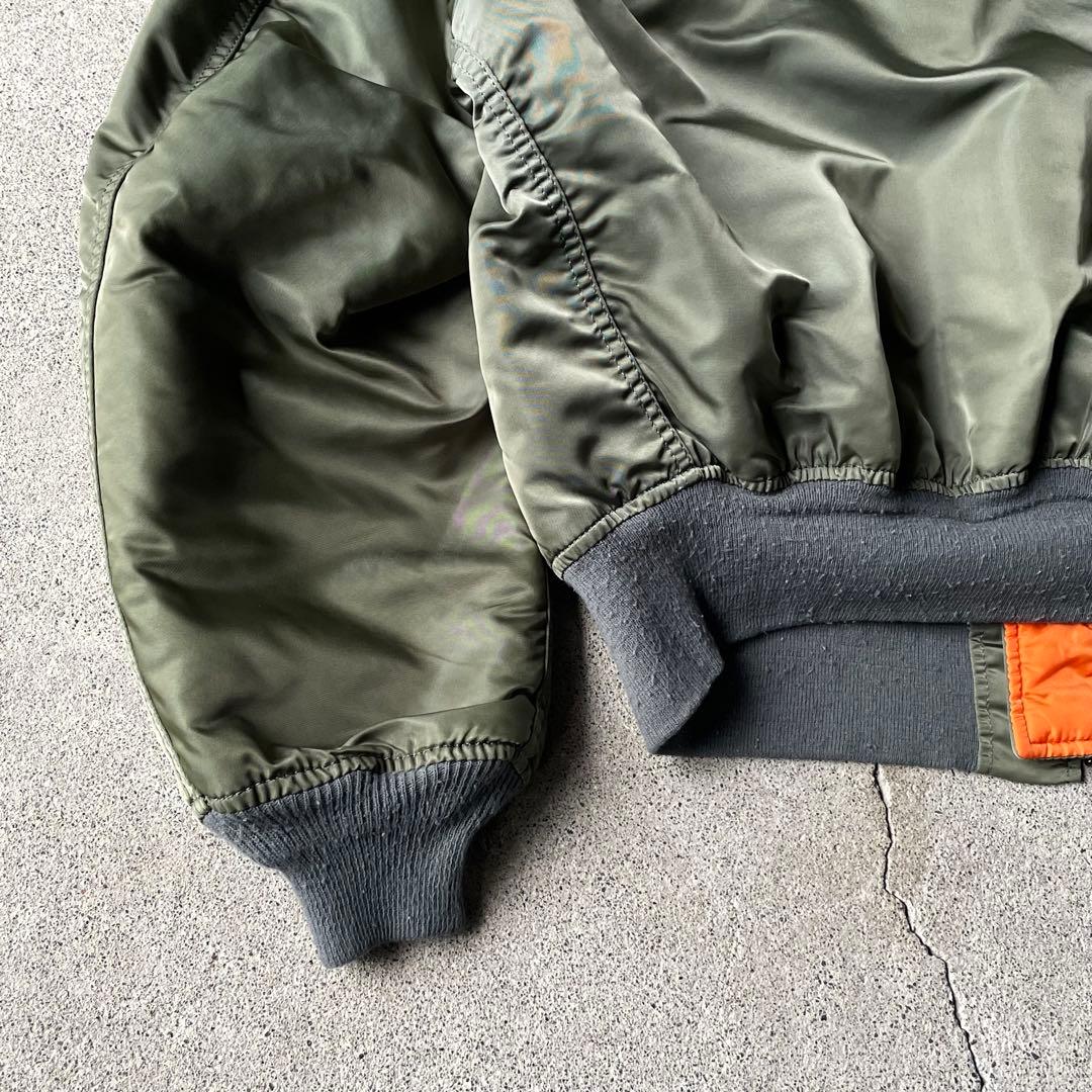 90s USA製 アルファ MA1 flight bomber jacket