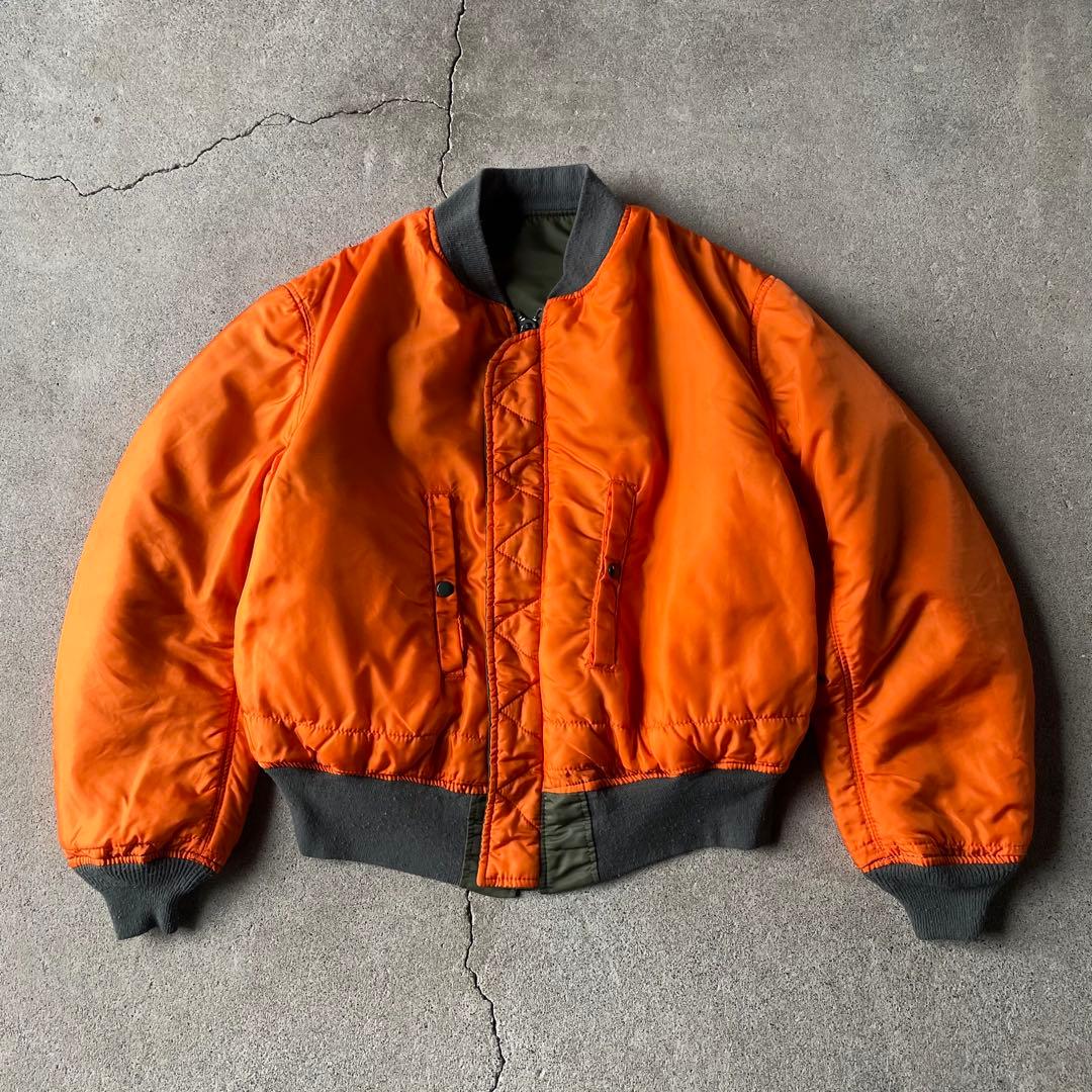 90s USA製 アルファ MA1 flight bomber jacket