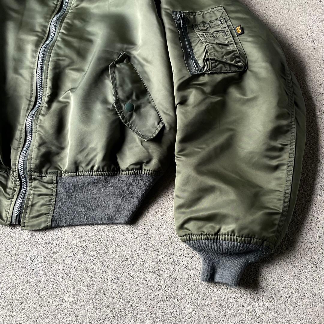 90s USA製 アルファ MA1 flight bomber jacket