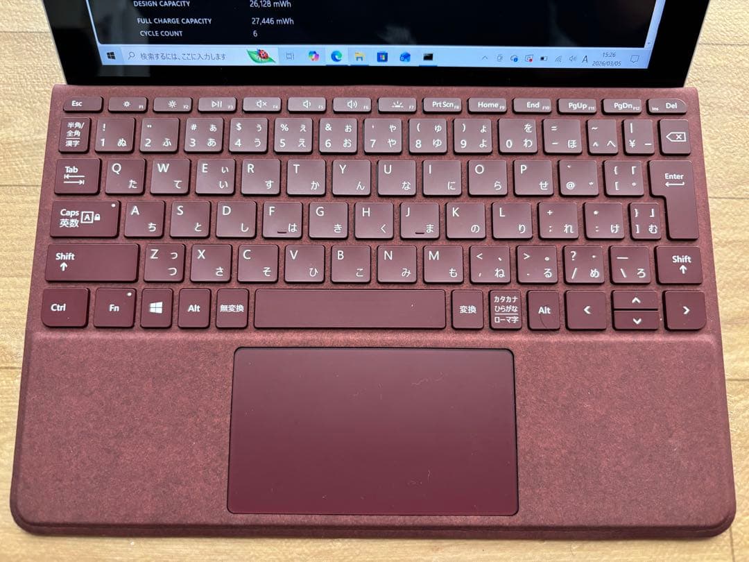 充放電6回Surface Go 64GB 純正ペン(1.2万相当)・キーボード付
