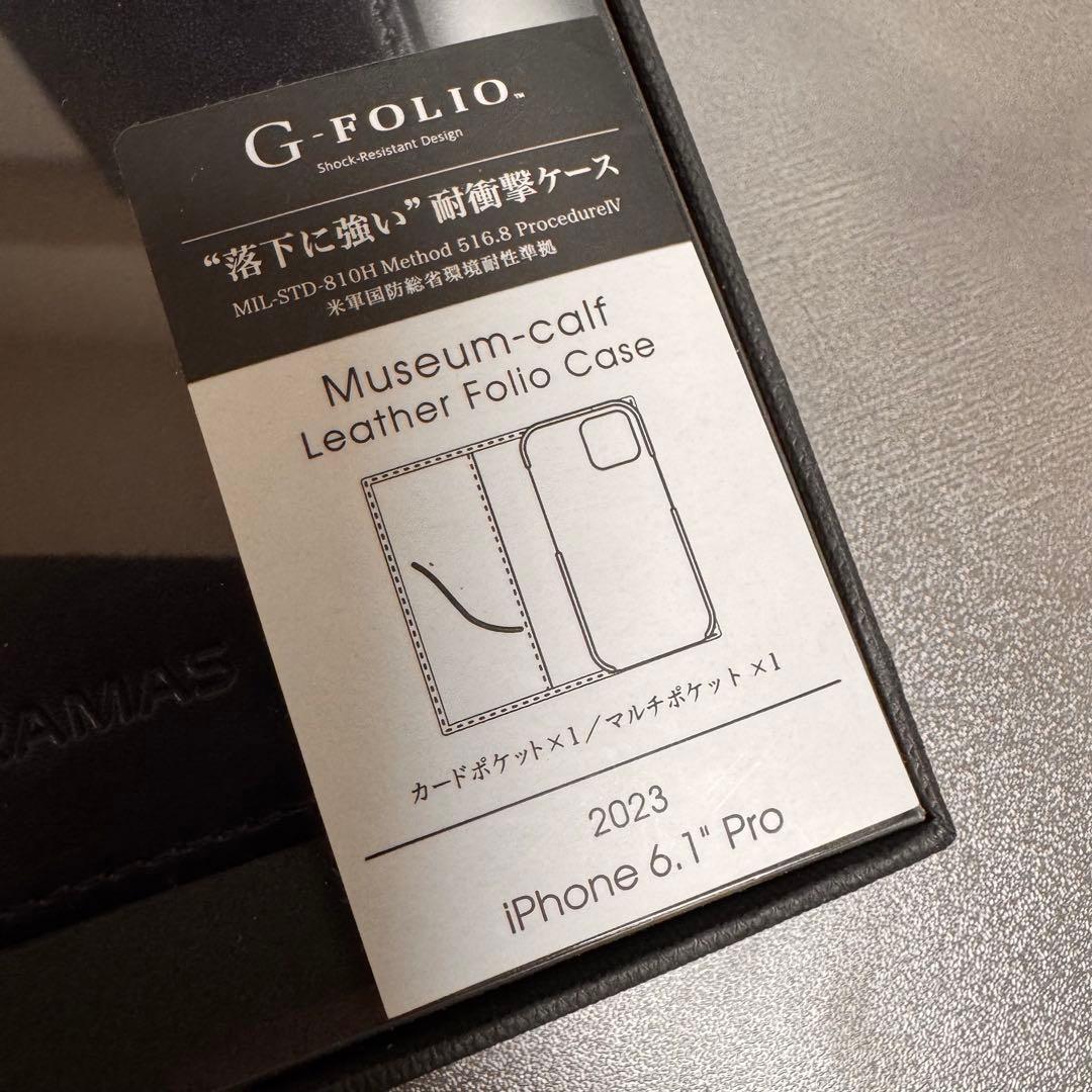 GRAMAS iPhone15Proケース　ミュージアムカーフレザー