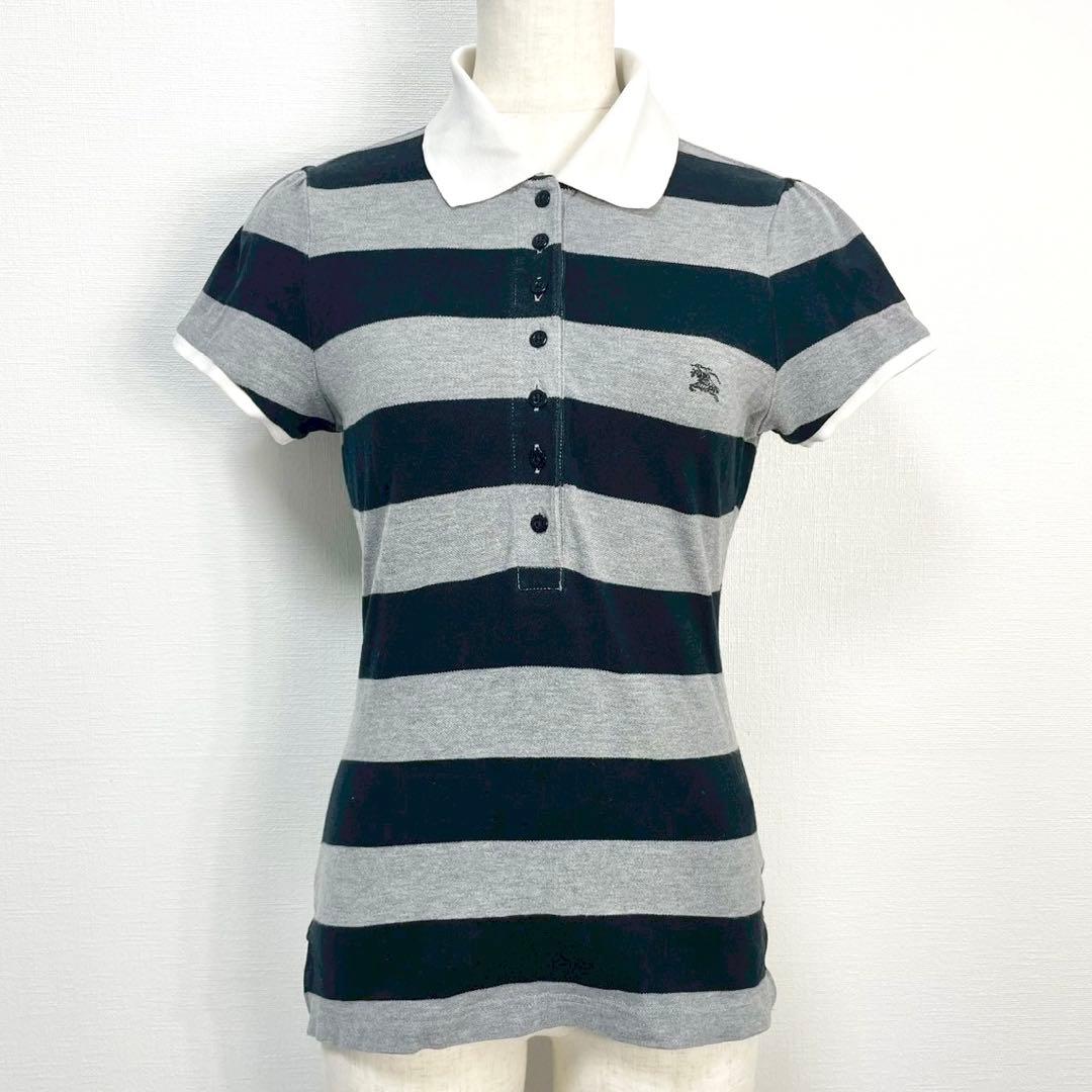 y2k❤️ BURBERRY BLUE LABEL ボーダー ポロシャツ