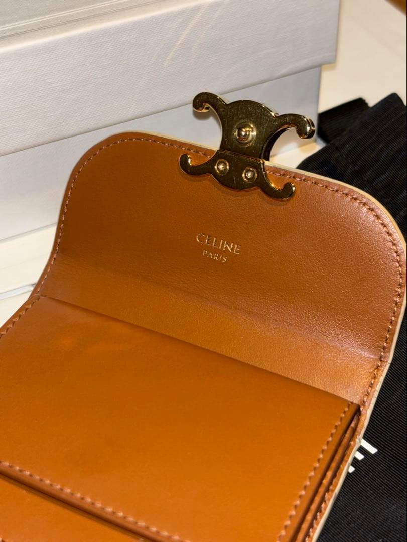 CELINE セリーヌ トリオンフキャンバス コンパクトウォレット 財布