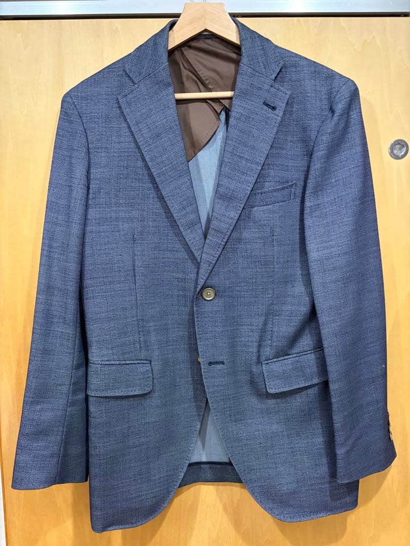 ケ*ン様 【美品】SUIT SELECT ウール100% ジャケット ブルー A