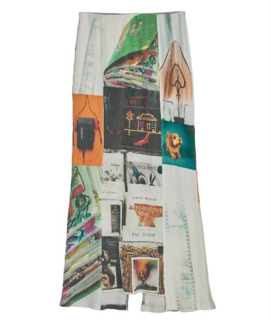 アメリヴィンテージ　EMOTIONAL COLLAGE RIB SKIRT