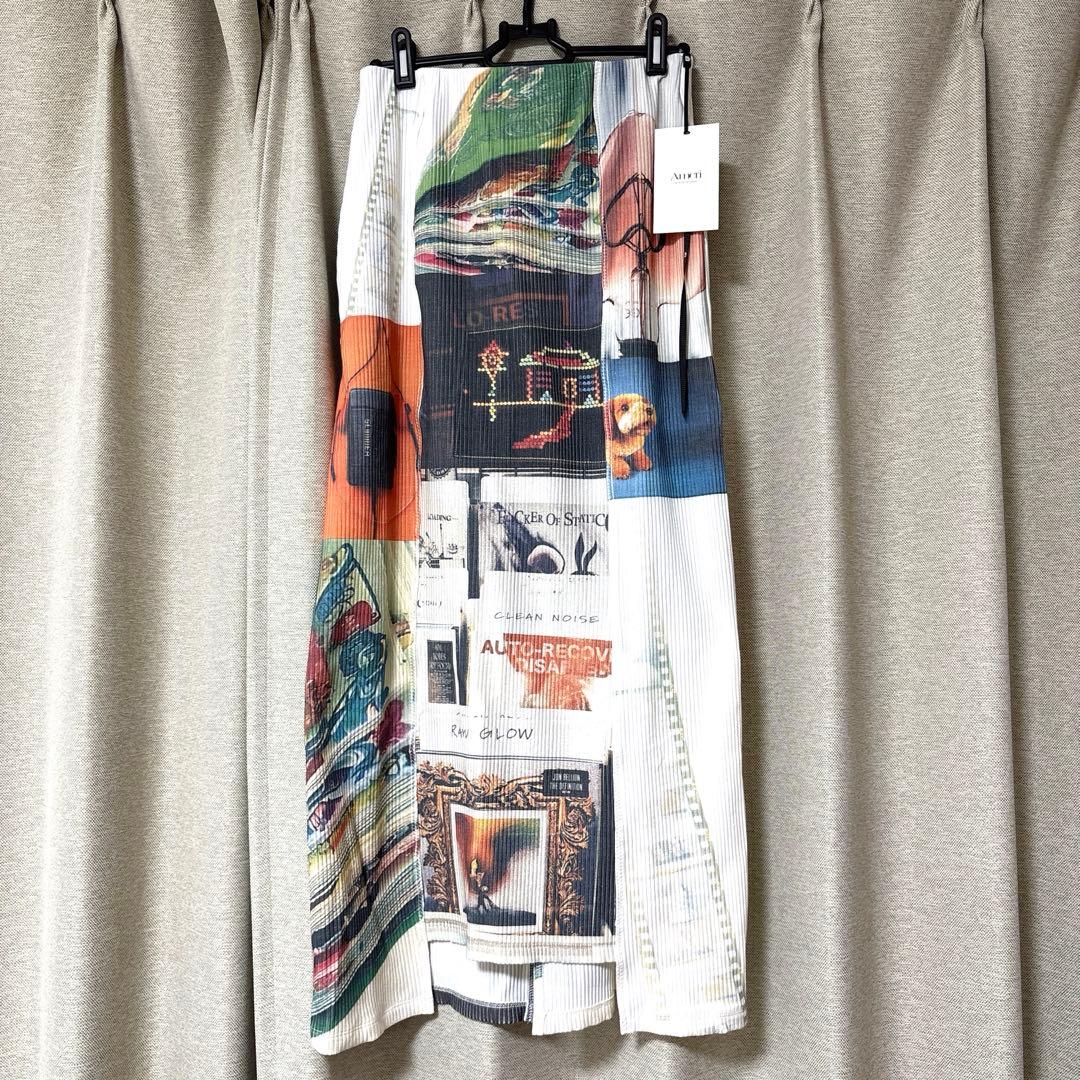 アメリヴィンテージ　EMOTIONAL COLLAGE RIB SKIRT