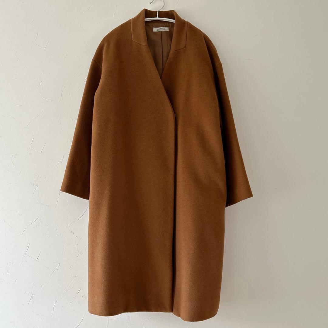 JOURNAL STANDARD relume ノーカラーコート キャメル 36