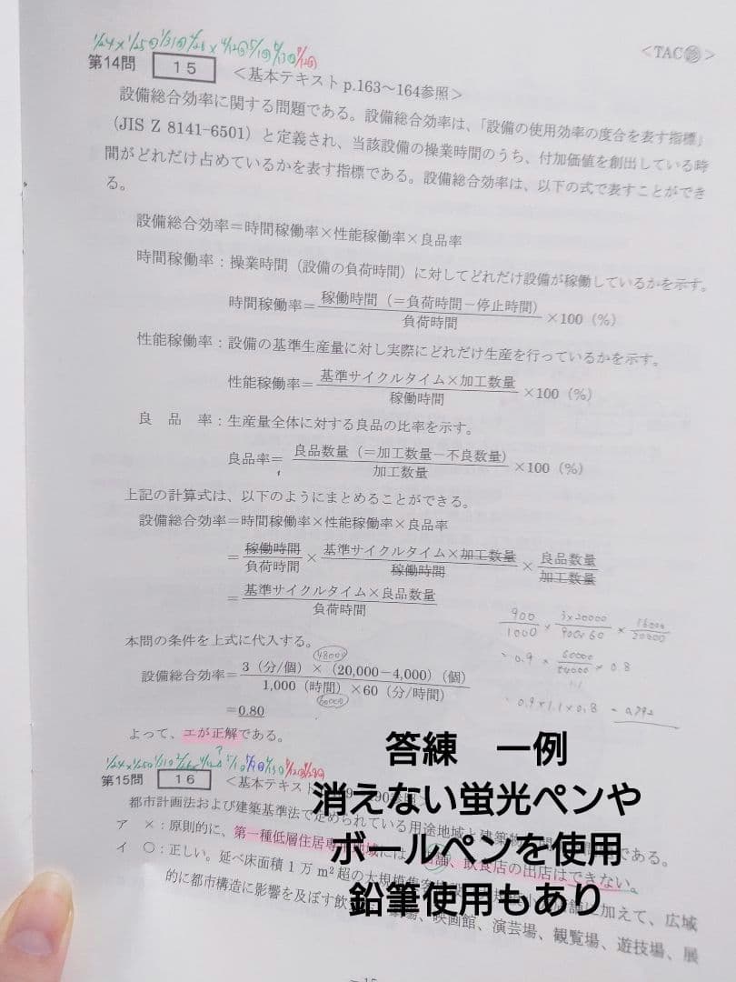 TAC中小企業診断士（運営管理）一式