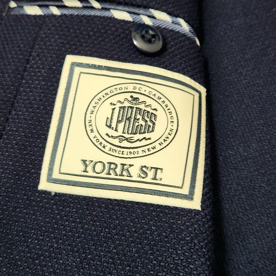 近年モデル✨ J.PRESS YORK.st ブレザー 紺ブレ 銀ボタン 星条旗