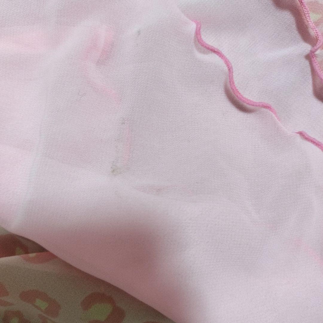 MA＊RS　ピンク ヒョウ柄 シフォン キャミソール　Sugargloss