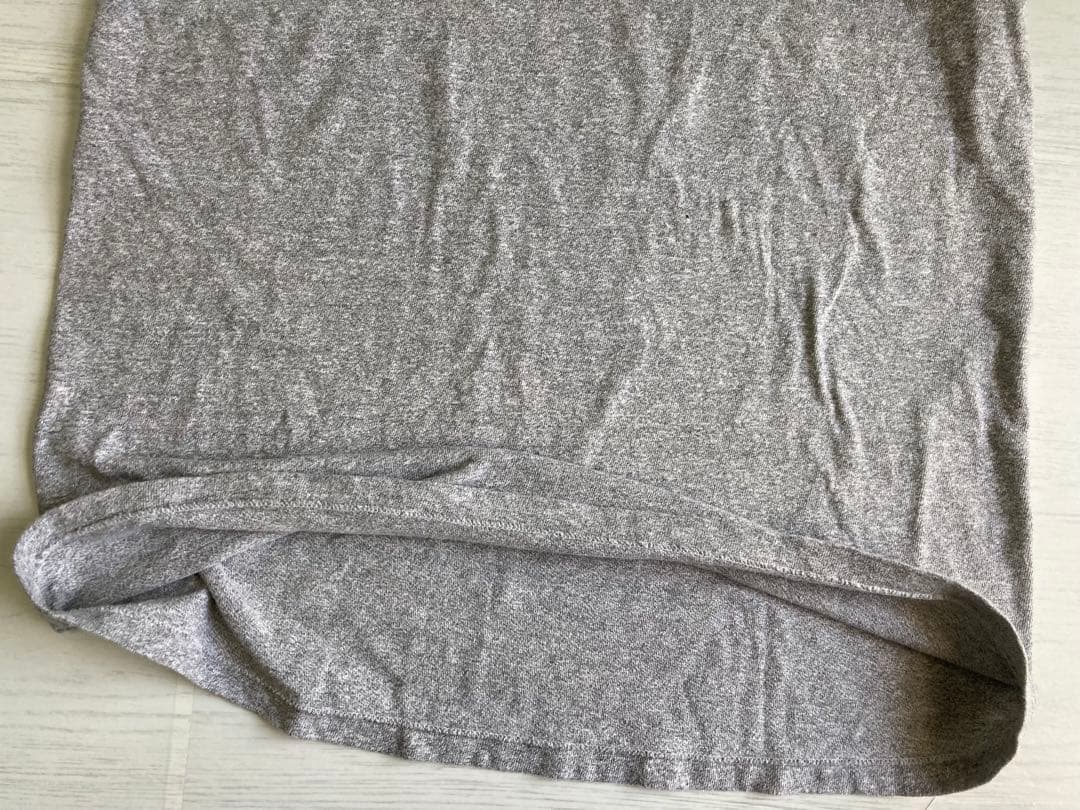 80s USA 8812 Champion Vneck Tshirt 灰 XL