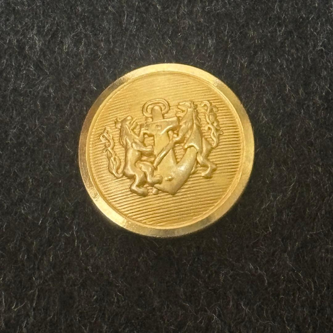【上質】英国　カシミア100% テーラードジャケット　ダブル　金ボタン美ステッチ