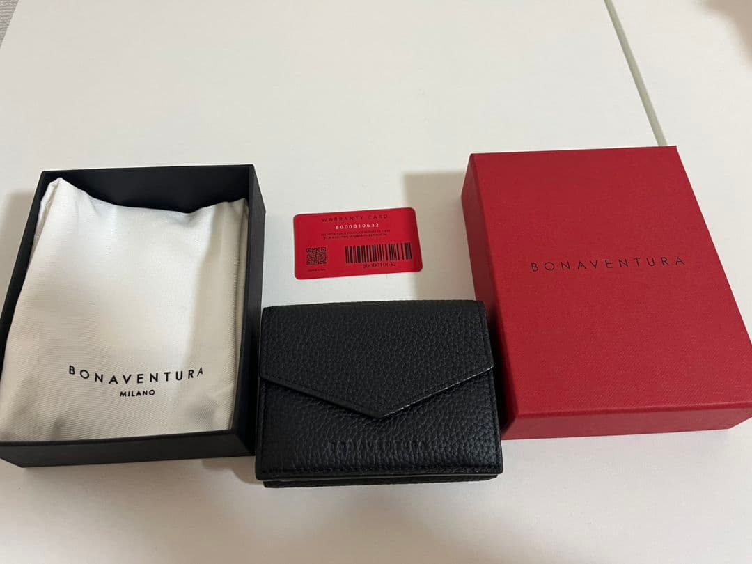 BONAVENTURA ブラック 三つ折り財布