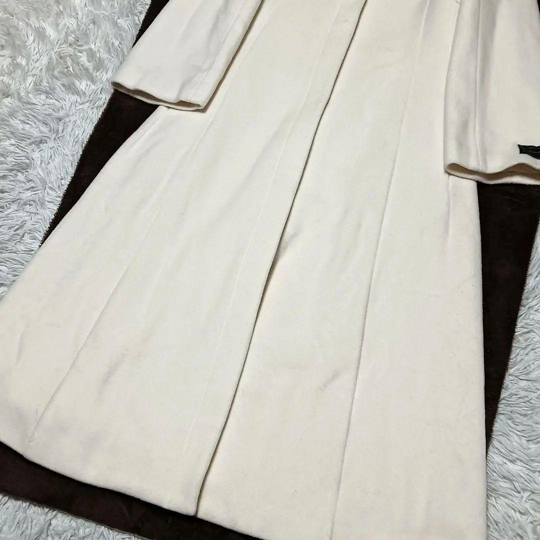 セルフォード　ノーカラーロングコート　カシミヤウール　Aライン　タグ付　マキシ丈