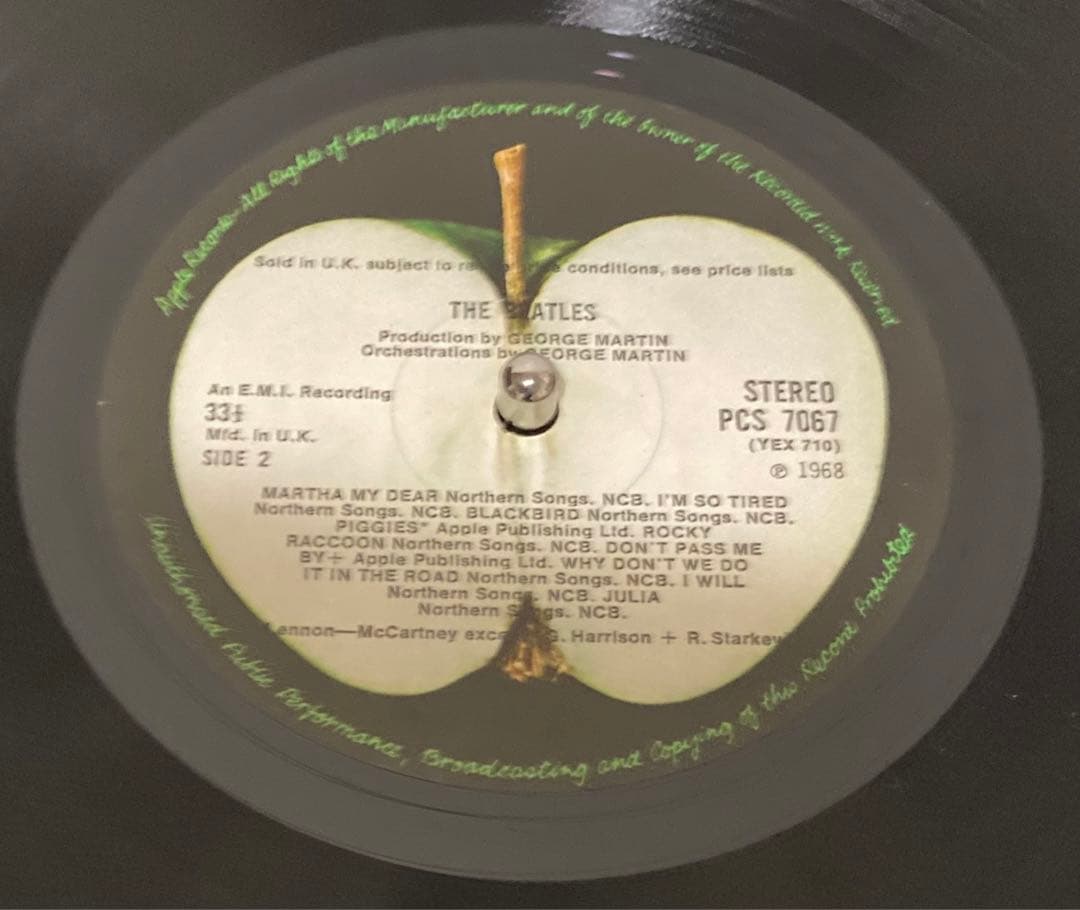 超初期　UKオリジナル盤　ビートルズ　ホワイトアルバム　stereo レコード