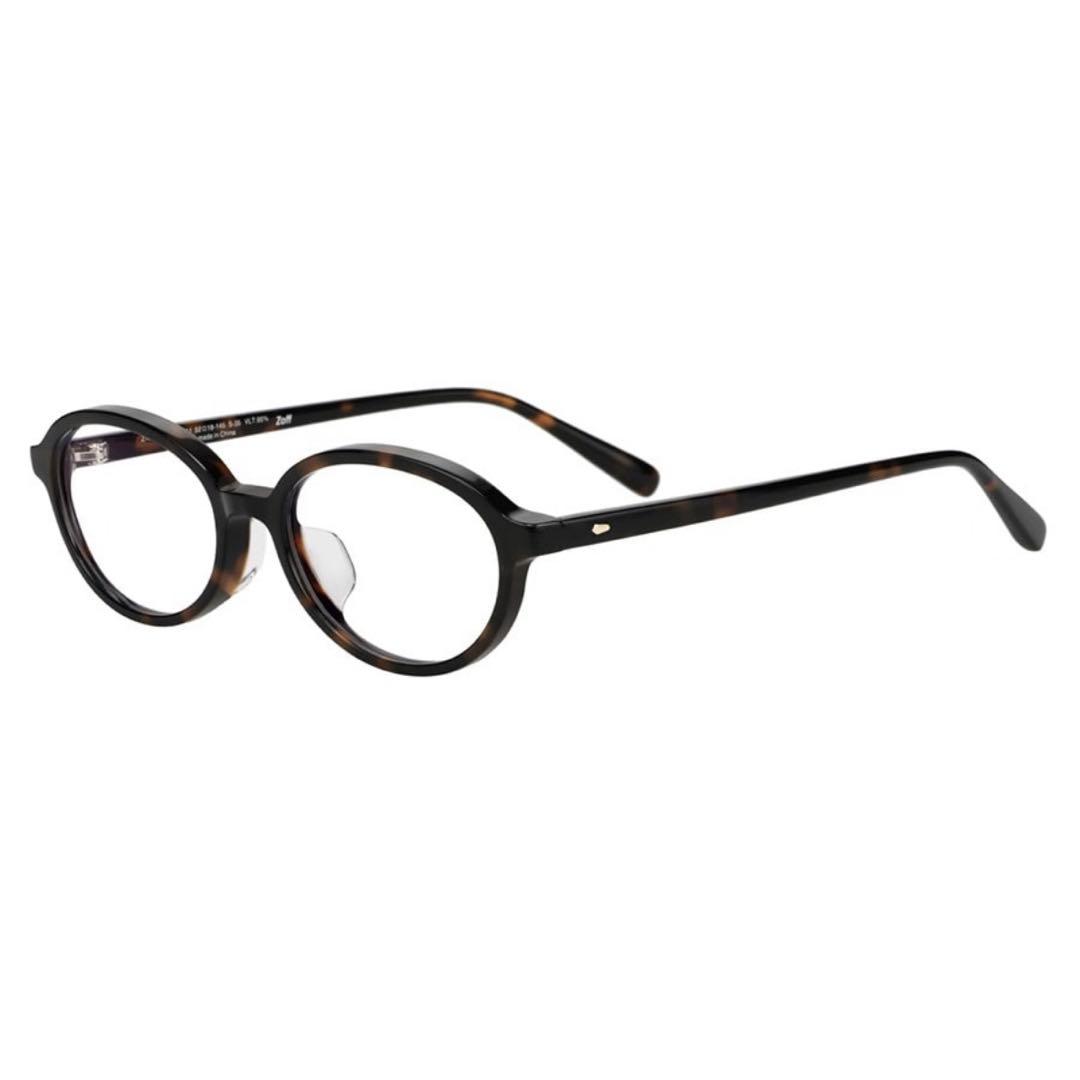 Zoff 伊原葵 ZN251G13-49A1 ブラウン デミ柄 オーバル